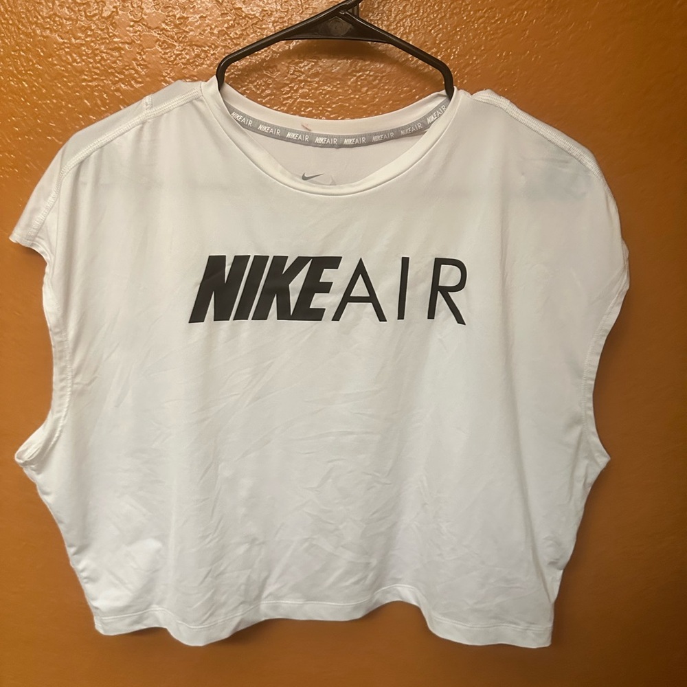 Nike Air Women's Black and White Crop Top